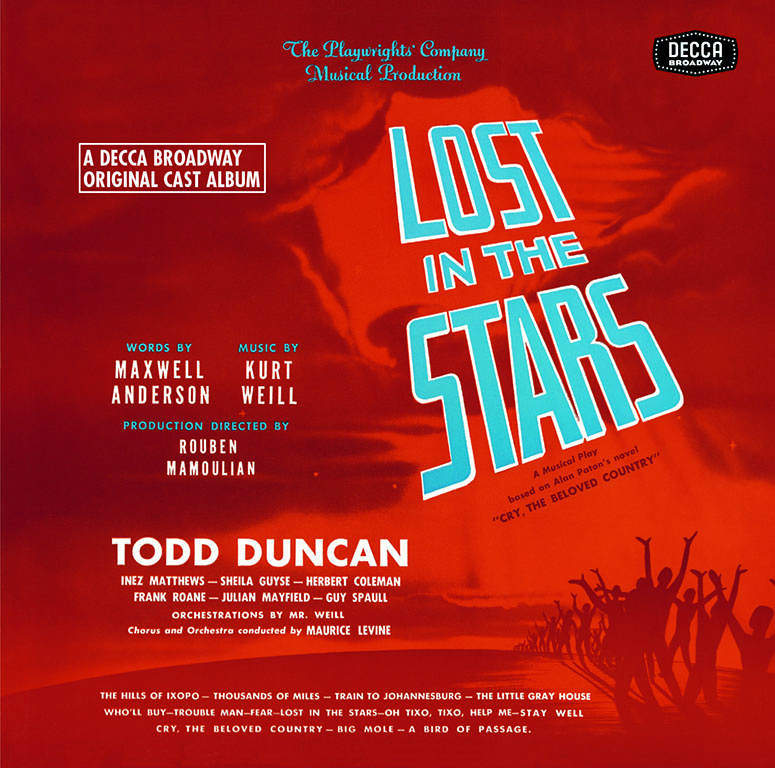 Lost In The Stars Decca Broadway